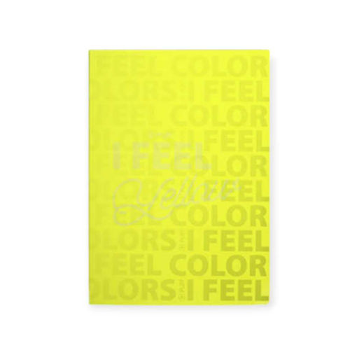 Picture of A5 I FEEL COLOUR LINED NOTEBOOK YELLOW 40 PGS